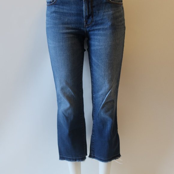 J BRAND DENIM RAW EDGE CROPPED DENIM JEANS 28 * - Picture 7 of 14